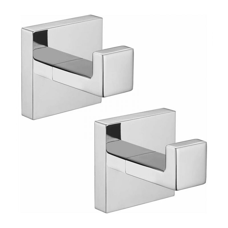 foto del prodotto cyslmuk 2 pezzi gancio da parete gancio per asciugamani gancio in acciaio inossidabile 304 argento gancio antiruggine gancio per accessori da