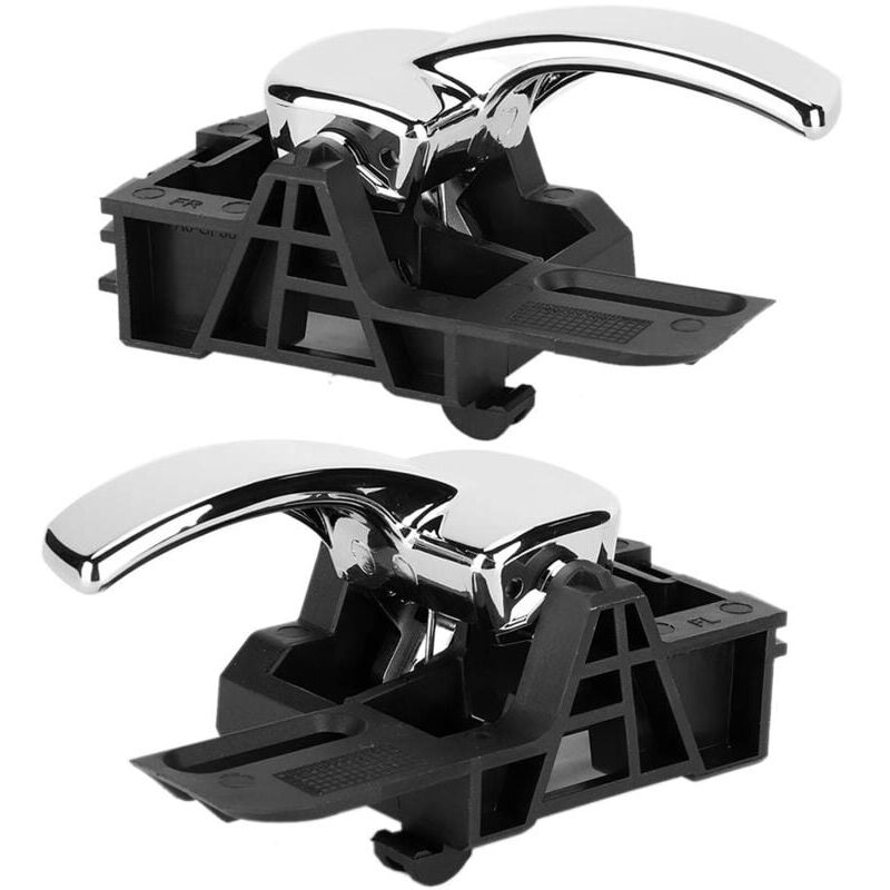 foto del prodotto cyslmuk 2 pezzi maniglia interna cromata sinistra e destra per porta 80671 jd00e adatta per nissan qashqai 2004 2007