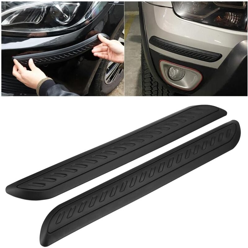 foto del prodotto cyslmuk 2 pezzi strisce di protezione paraurti auto, striscia autoadesiva antigraffio in pvc, adesivi anti sfregamento per carrozzeria, adesivo di