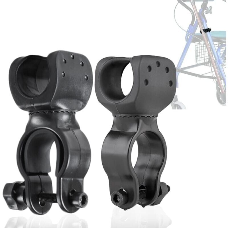 foto del prodotto cyslmuk 2 pezzi supporto per bastone per deambulatore, deambulatore, sedia a rotelle accessorio universale per supporto stampelle, id 1 ymyny