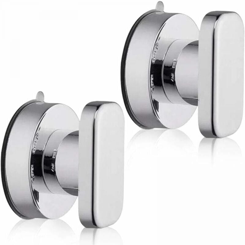 foto del prodotto cyslmuk 2 pz maniglie per porte con ventosa in argento, maniglie con ventosa, cassettiera per frigorifero porta in vetro, portatile mobile forte