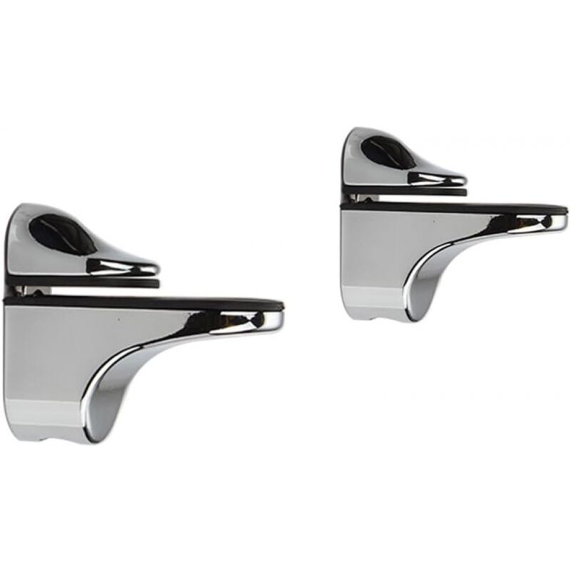 foto del prodotto cyslmuk 2 staffe regolabili per mensole in vetro, 2 pezzi, supporto per mensole in legno vetro da 3 21 mm di spessore mensola da parete