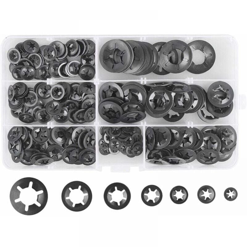 foto del prodotto cyslmuk 280 pezzi rondelle elastiche rondelle elastiche, rondelle elastiche in acciaio rondelle elastiche a bloccaggio rapido m3 m4 m5 m6 m8 m10