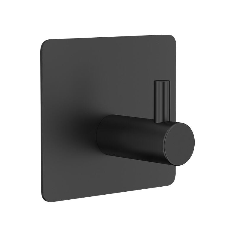 foto del prodotto cyslmuk 3 pezzi gancio adesivo, gancio da parete per bagno, portasciugamani senza foratura, portasciugamani da cucina in acciaio inossidabile, nero