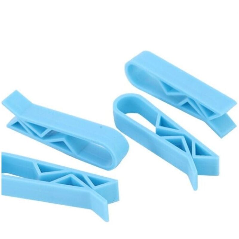 foto del prodotto cyslmuk 30 pezzi di clip per sacchetti della spazzatura in plastica per cucina, cestino della spazzatura, clip fissa blu