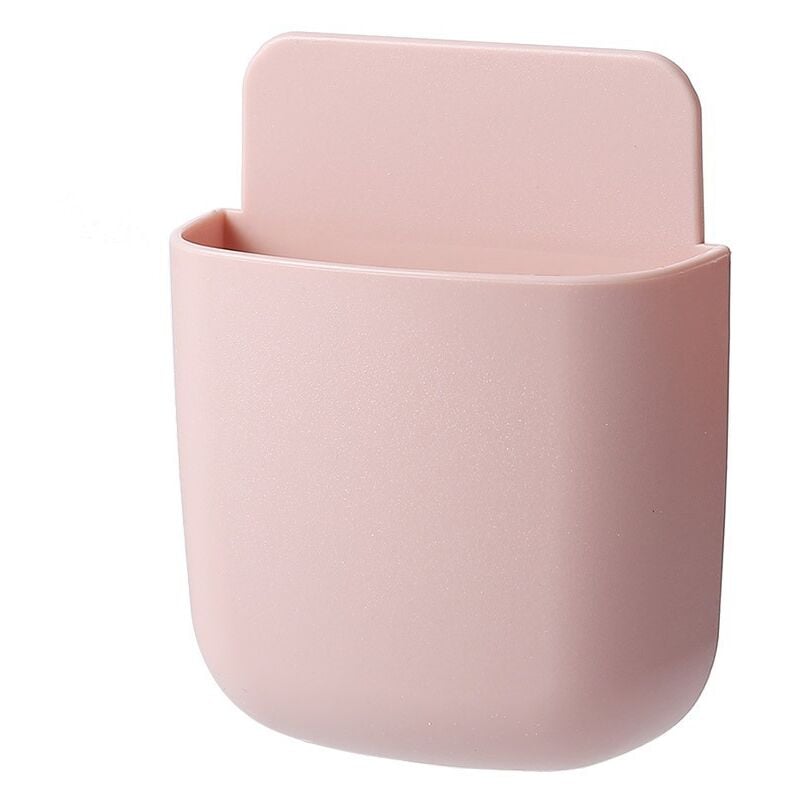 foto del prodotto cyslmuk 4 confezioni rosa supporto da parete telecomando, scatola di immagazzinaggio supporto autoadesivo telecomando per telecomando, matita,