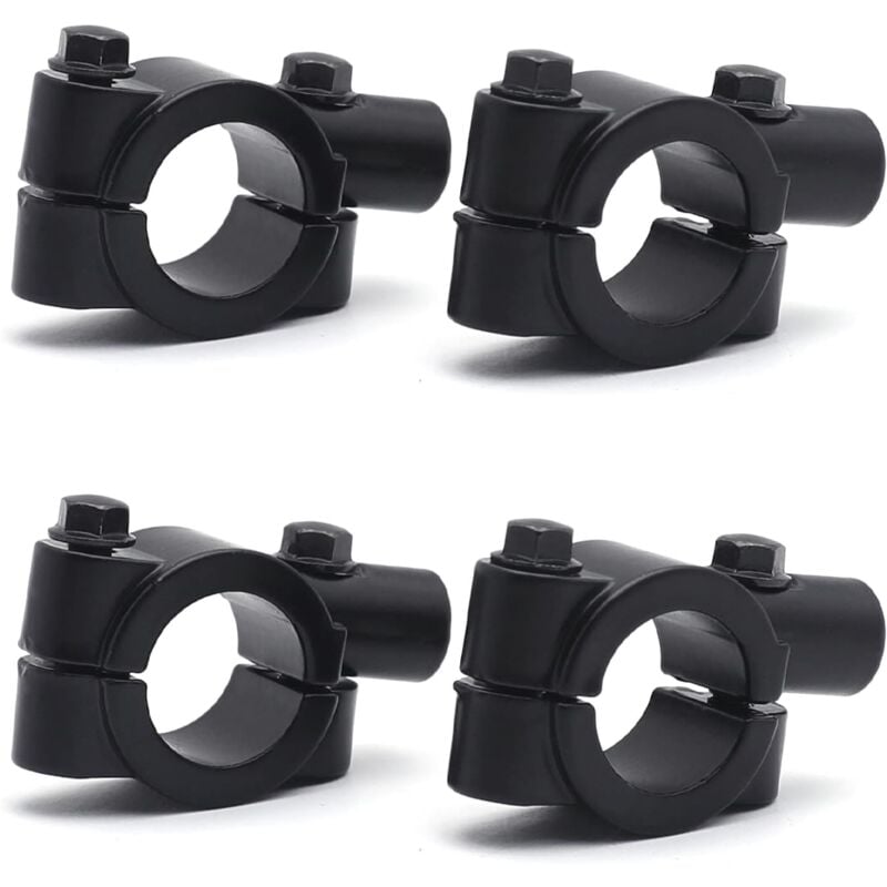 foto del prodotto cyslmuk 4 pack 10mm universale supporto specchietto retrovisore manubrio moto, adattatore clip supporto specchietto retrovisore bicicletta