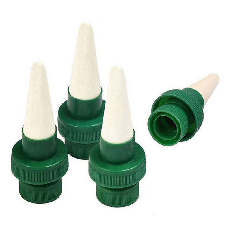 foto del prodotto cyslmuk 4 pezzi di irrigazione automatica per piante, spuntoni in ceramica, sistema di irrigazione a goccia per fiori, spuntoni per irrigazione per