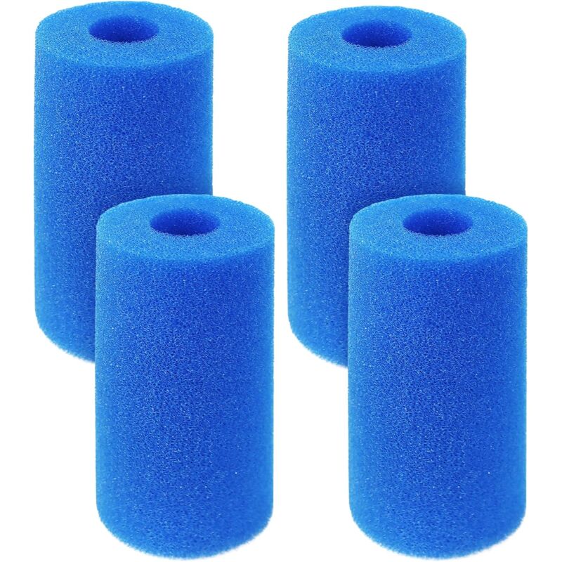 foto del prodotto cyslmuk 4 pezzi s union tipo a spugne filtranti, cartucce filtranti in schiuma lavabili riutilizzabili per piscine, filtri in schiuma a cartuccia