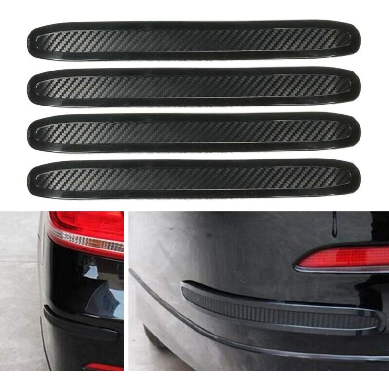 foto del prodotto cyslmuk 4 pezzi striscia di protezione anti sfregamento in gomma per paraurti auto universale