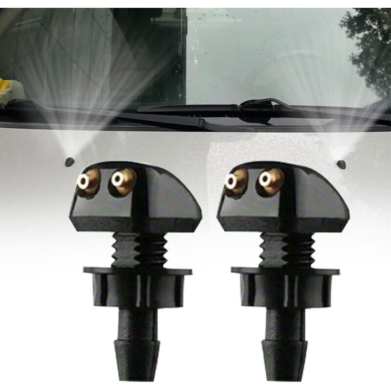foto del prodotto cyslmuk 4 ugelli lavavetri anteriori per auto, getto di spruzzo universale per tergicristallo e lavavetri per parabrezza auto ymyny