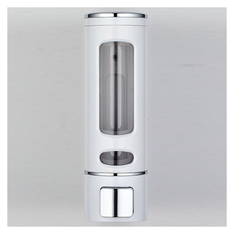foto del prodotto cyslmuk 400 ml e bianco 1 pezzo, dispenser di sapone a parete, dispenser di sapone manuale per sapone liquido, bagnoschiuma, shampoo ymyny