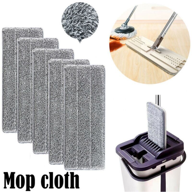 foto del prodotto cyslmuk 5 pezzi di panni in microfibra per mocio per pavimenti, copertura di ricambio per la pulizia, testa di mocio per uso domestico, per mocio