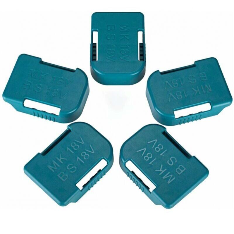 foto del prodotto cyslmuk 5 pezzi supporto batteria per batteria makita 18v, anche per supporto batteria bosch 18v, compatibile con batterie bl1830 bl1840 bl1850