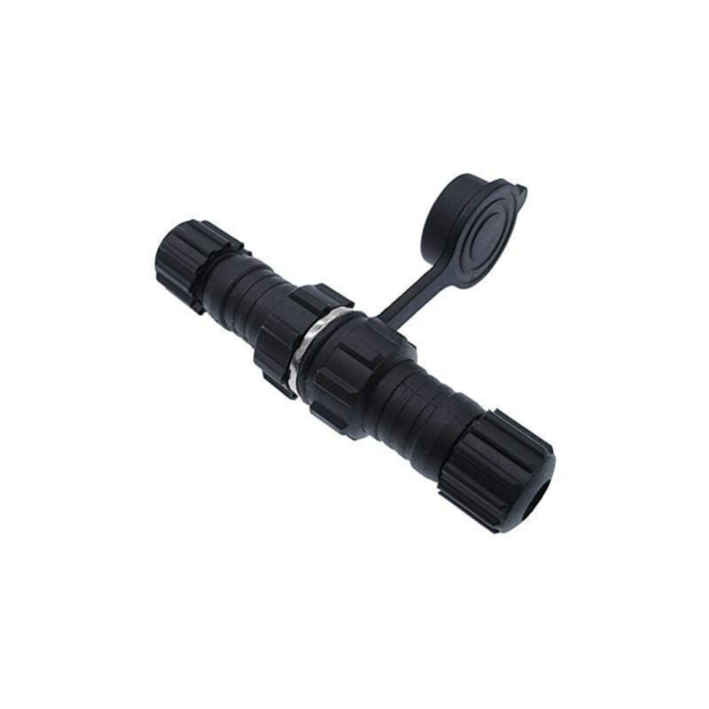 foto del prodotto cyslmuk 5 set ql16 7p pin presa elettrica impermeabile per aviazione, connettore per pannello in metallo da 16 mm con tappo di protezione in gomma