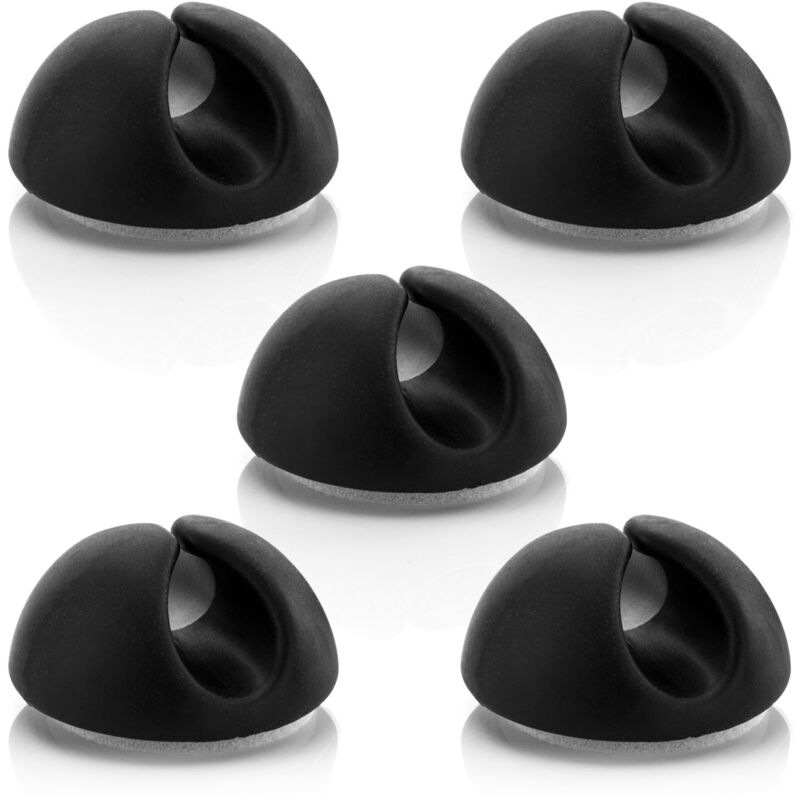 foto del prodotto cyslmuk 5x fermacavi supporto per cavi gestione cavi fissaggio cavi organizzatore cavi per cavi fino a 8 mm fermacavi fissaggio cavi gestione cavi