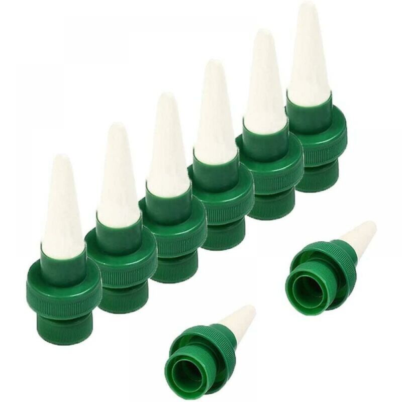 foto del prodotto cyslmuk 8 pezzi di irrigazione automatica per piante, spuntoni in ceramica, sistema di irrigazione a goccia per fiori, spuntoni per irrigazione per