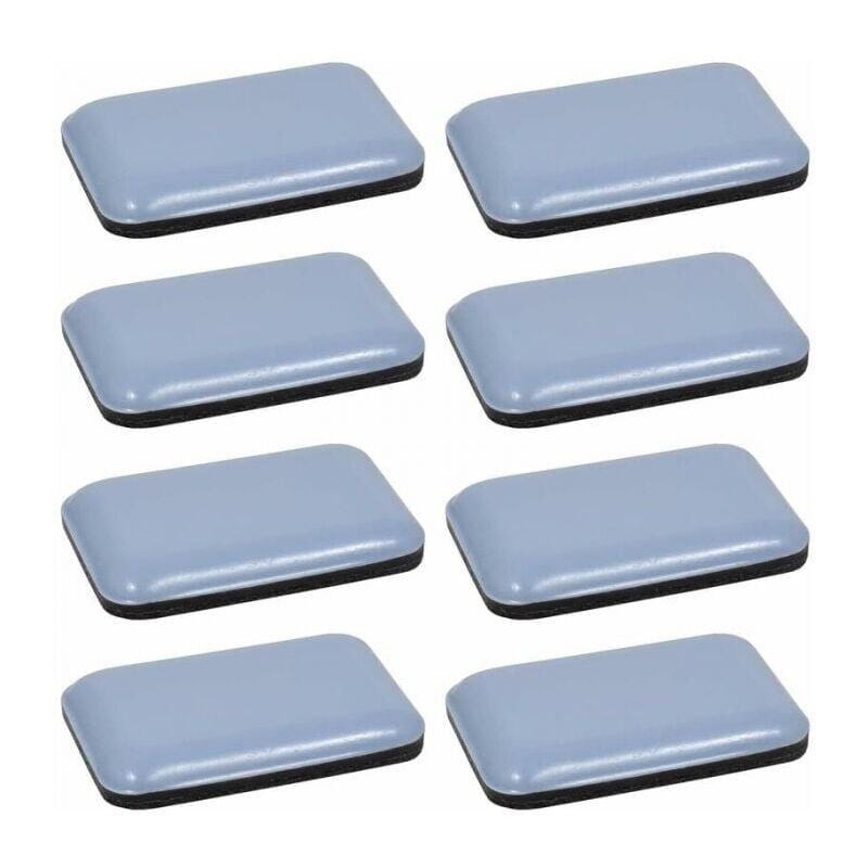 foto del prodotto cyslmuk 8x teflon ptfe autoadesivo rettangolare 35 x 25 mm pattino in teflon protezione per pavimenti parquet gambe di sedie mobili ymyny