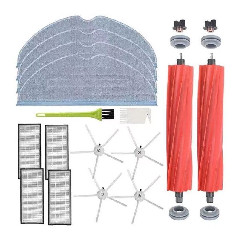 foto del prodotto cyslmuk accessori di ricambio per roborock s7 plus s7 pro ultra spazzola principale rullo inferiore panni per mocio filtri hepa spazzole laterali