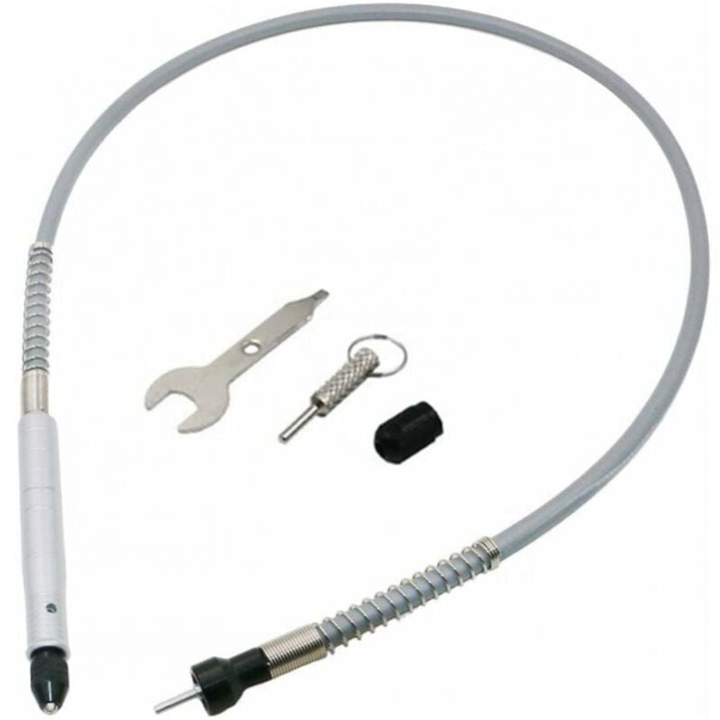 foto del prodotto cyslmuk adattatore per albero flessibile da 1 8 3,175 mm , prolunga per mandrino flessibile, piccolo accessorio per rettifica elettrica, argento