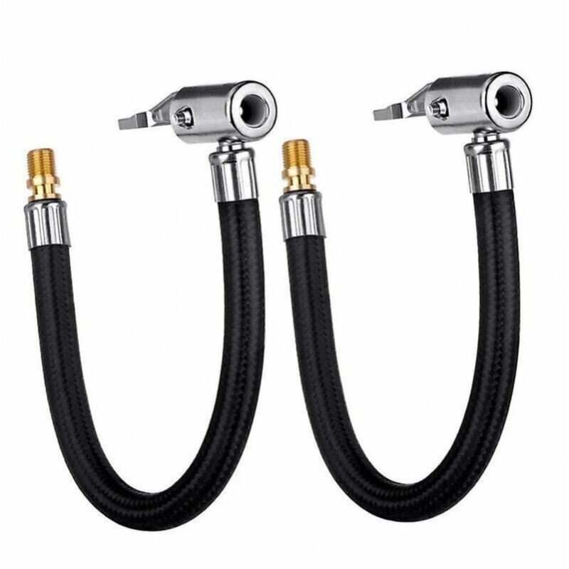 foto del prodotto cyslmuk adattatore per tubo flessibile per pompa di gonfiaggio per pneumatici per auto, 20 cm 2 pezzi 