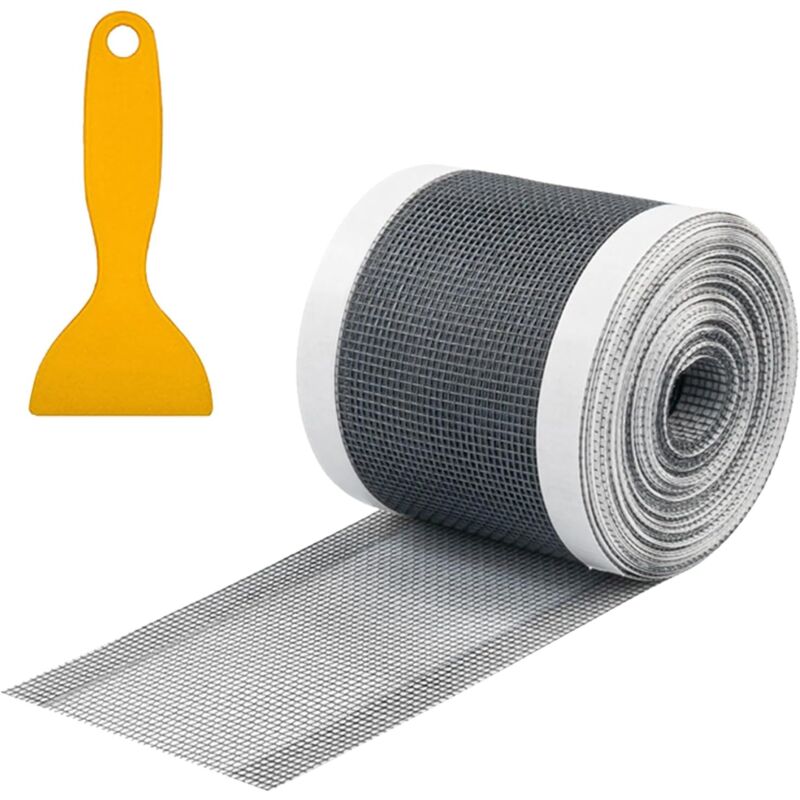 foto del prodotto cyslmuk adesivo monouso per rete di scarico doccia, 100 mm x 10 m, raccogli capelli per scarico doccia, adatto a qualsiasi lunghezza, con strumento