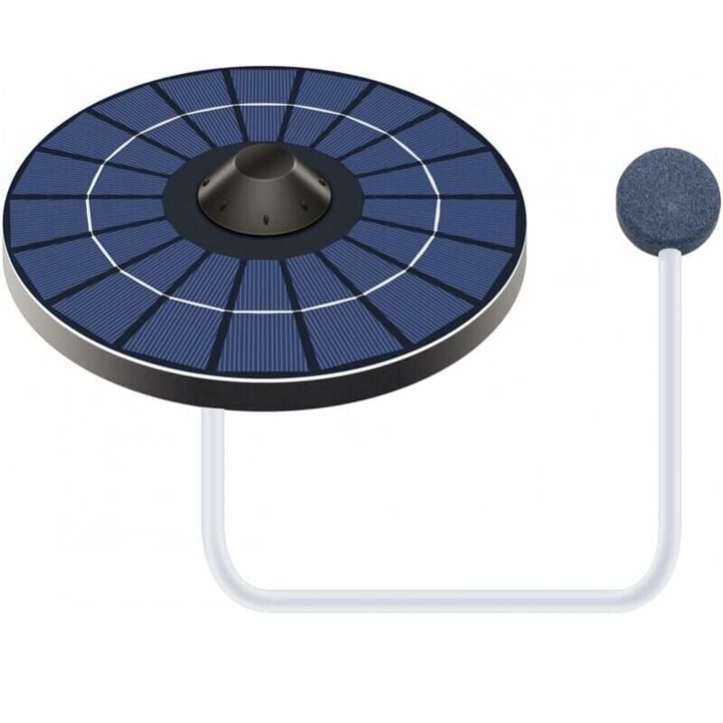 foto del prodotto cyslmuk aeratore solare per laghetto, pompa per ossigeno con tubo dell aria e pietra a bolle, serbatoio d acqua galleggiante, ossigenatore, fontana