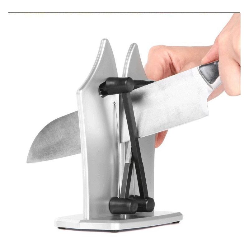 foto del prodotto cyslmuk affilacoltelli affilacoltelli manuale multilama in acciaio per tutti i tipi di coltelli