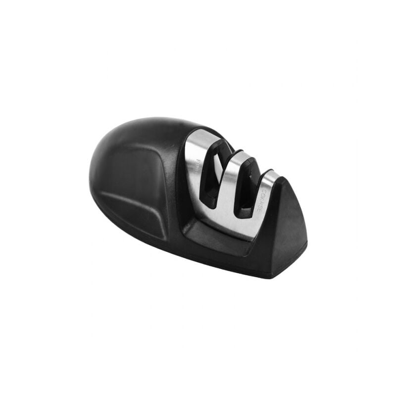 foto del prodotto cyslmuk affilacoltelli professionale da cucina nero 2 in 1 affilacoltelli manuale per coltelli in acciaio inossidabile e ceramica di tutte le