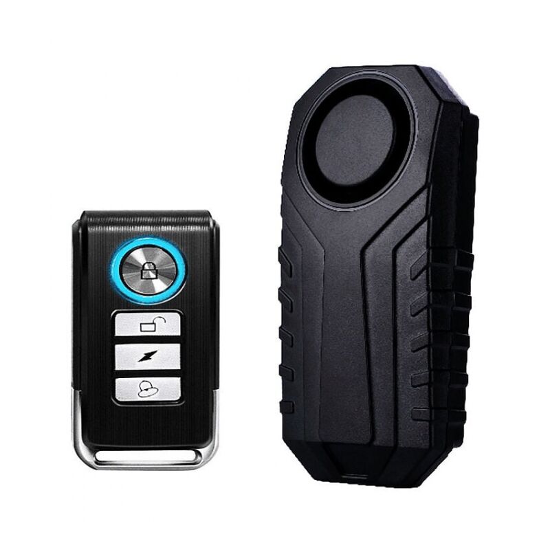 foto del prodotto cyslmuk allarme bici, allarme auto wireless, allarme per bicicletta, moto, auto, scooter, allarme di sicurezza impermeabile 113db con telecomando
