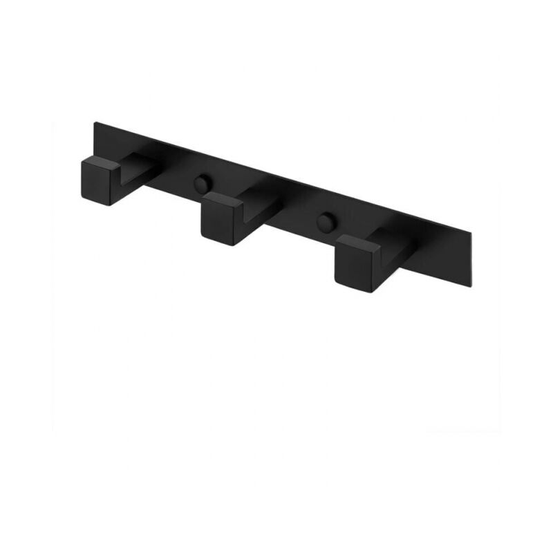 foto del prodotto cyslmuk appendiabiti da parete per bagno con 3 ganci appendiabiti da parete per bagno gancio in acciaio inox sus304 nero opaco