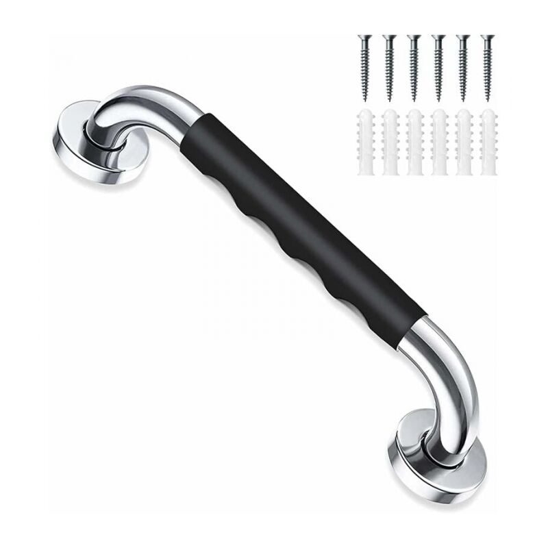 foto del prodotto cyslmuk barra di sostegno in acciaio inossidabile da 40 cm per corrimano di sicurezza per vasca da bagno e doccia