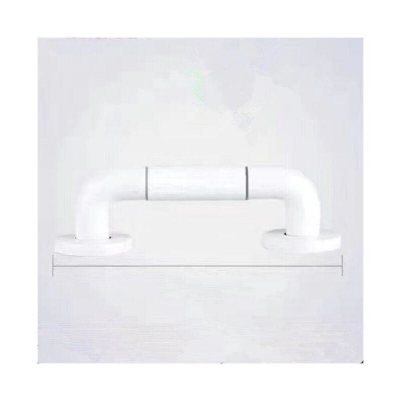 foto del prodotto cyslmuk barra di sostegno per wc bianca da 30 cm, barre di sostegno per bagno con antiscivolo, maniglia in acciaio inossidabile, supporto per