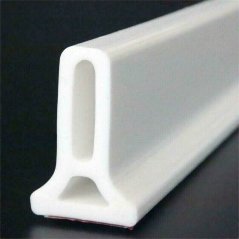 foto del prodotto cyslmuk bianco barriera doccia pieghevole e sistema di ritenzione dell acqua che mantiene l acqua all interno della soglia, 1 metro