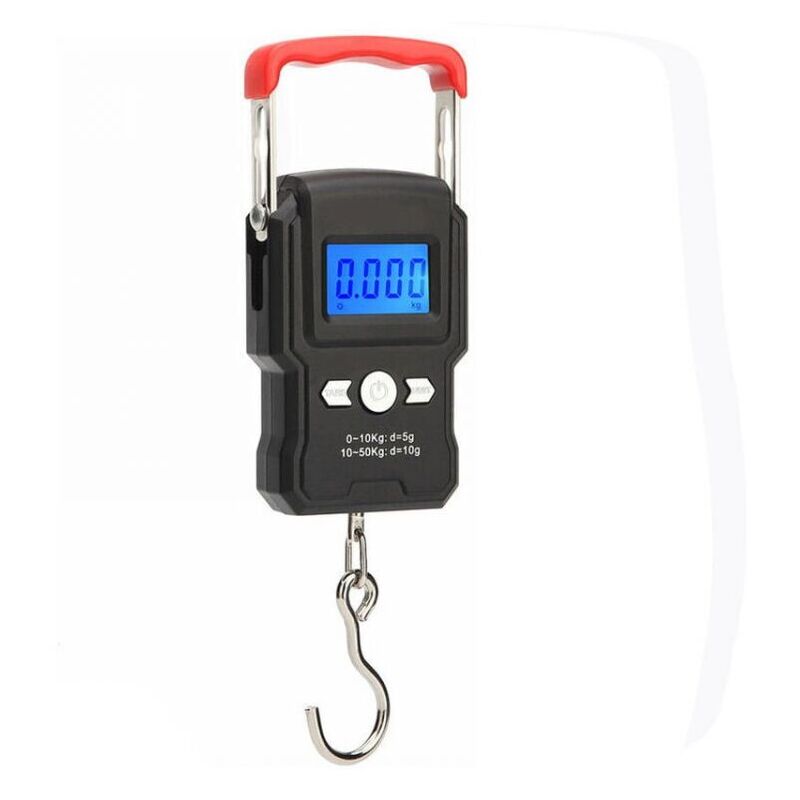 foto del prodotto cyslmuk bilancia a gancio sospesa, doppia precisione, retroilluminazione lcd, 50 kg 5 g ymyny