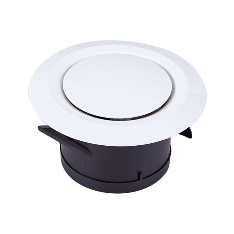 foto del prodotto cyslmuk bocchetta di estrazione e insufflazione aria 100, 3 griffe snodate griglia di ventilazione rotonda in plastica orientabile