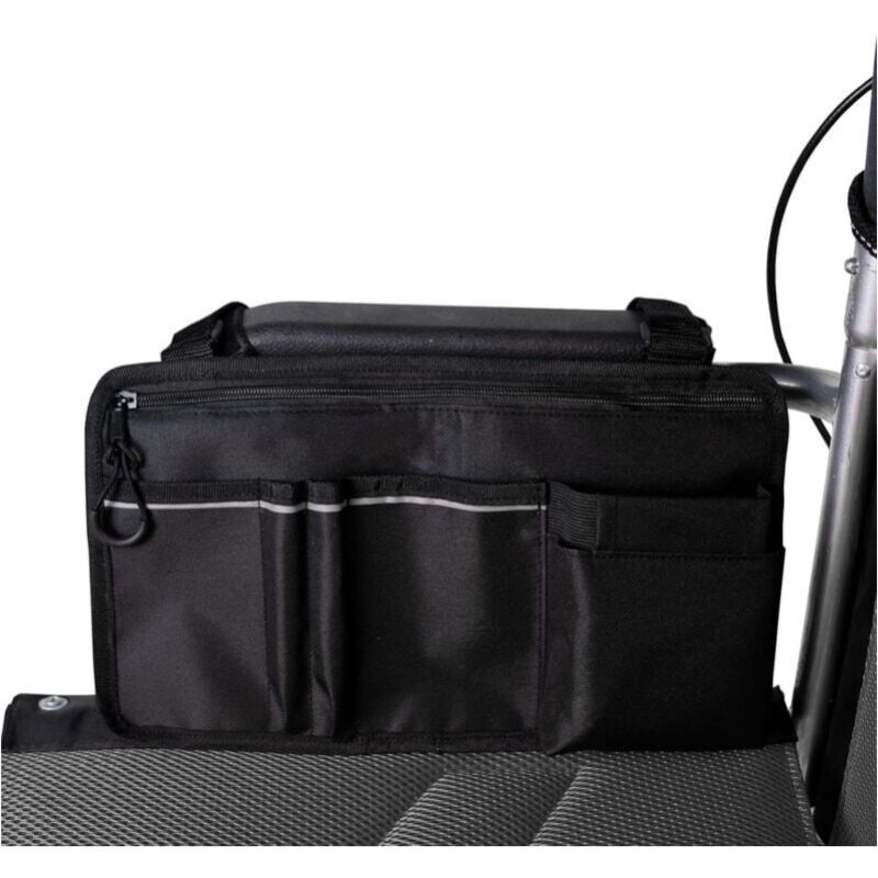 foto del prodotto cyslmuk borsa per sedia a rotelle con tasche borsa laterale universale impermeabile per bracciolo per sedia a rotelle elettrica, scooter per