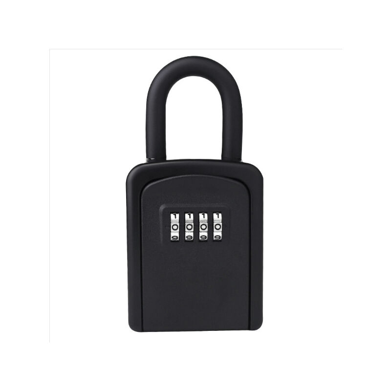 foto del prodotto cyslmuk cassetta portachiavi di sicurezza, cassetta portachiavi con codice resistente alle intemperie con maniglia staccabile mini portatile,