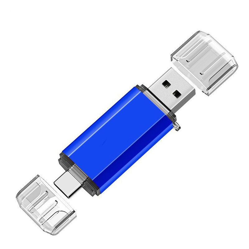 foto del prodotto cyslmuk chiavetta usb tipo c chiavetta usb 3.0 128 gb 2 in 1 memory stick otg flash drive 64 giga 3.1 u disk portachiavi alta velocit impermeabile