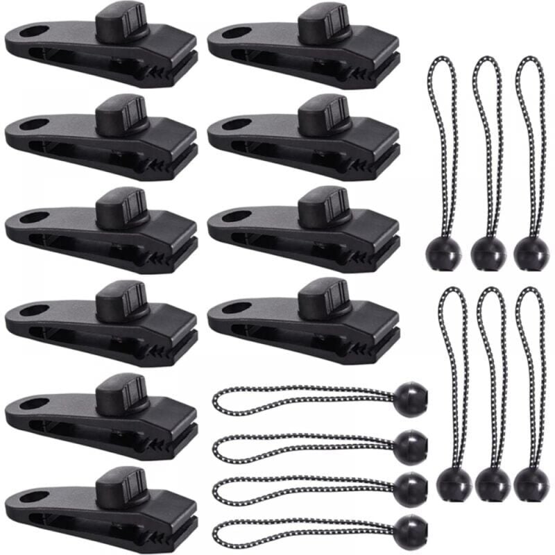 foto del prodotto cyslmuk - clip per teloni, 20 pezzi clip per teloni, clip per tende, clip per teloni resistenti, clip per teloni per tende, clip per tende a bocca di