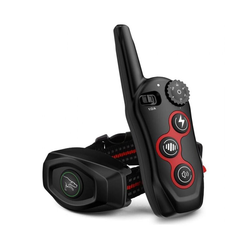 foto del prodotto cyslmuk - collare antiabbaio 2 in 1 con telecomando - collare impermeabile e antiurto, 3 modalità di addestramento, segnale acustico, vibrazione,