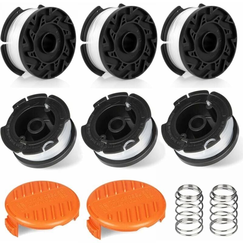 foto del prodotto cyslmuk confezione da 10 bobine di filo per decespugliatore compatibili con decespugliatori black and decker, bobine di filo per decespugliatore 6