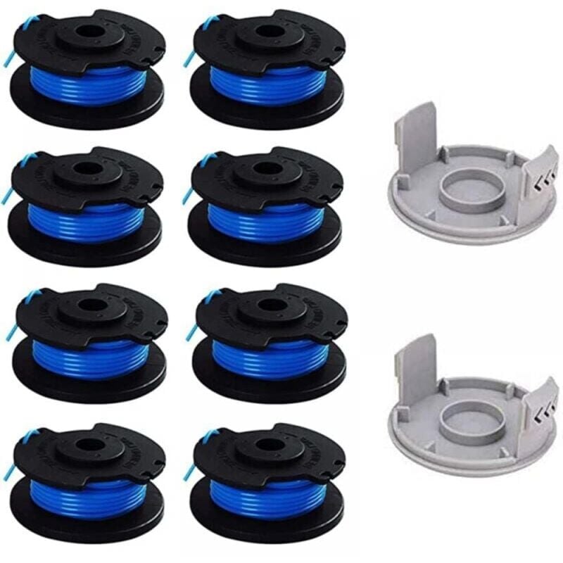 foto del prodotto cyslmuk confezione da 10 bobine di ricambio per decespugliatore ryobi, compatibili con decespugliatore a batteria ryobi one ac14rl3a, 8 bobine 2