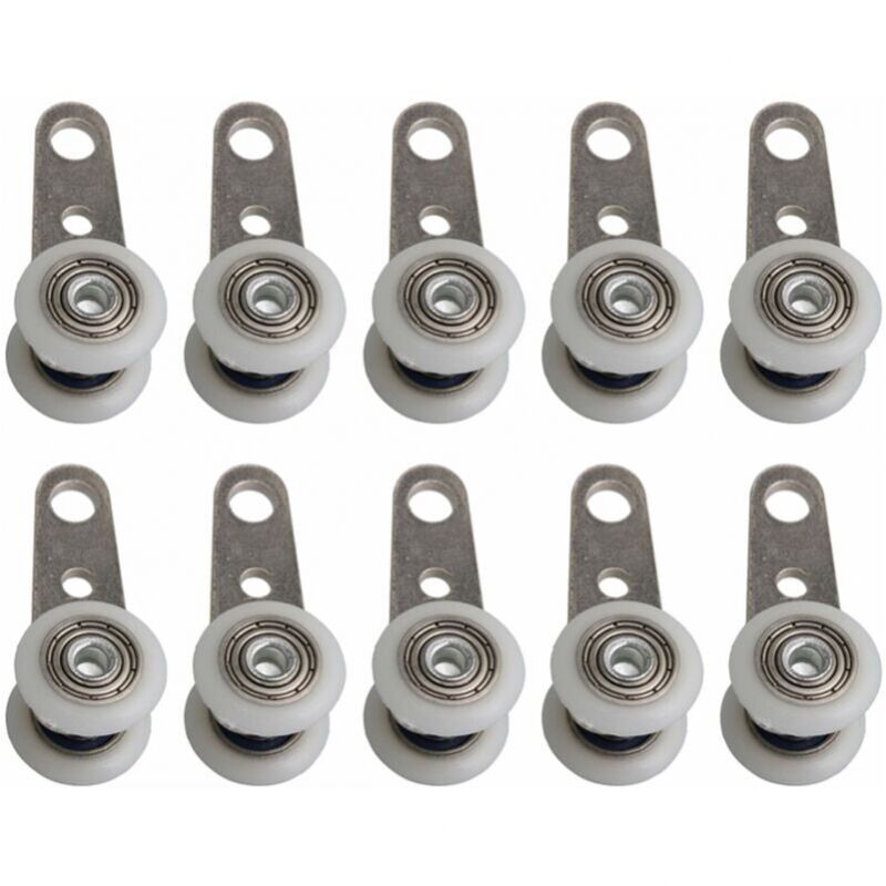 foto del prodotto cyslmuk confezione da 10 rulli per portefinestre o scorrevoli metallo e plastica 4,5 x 1,9 cm ymyny