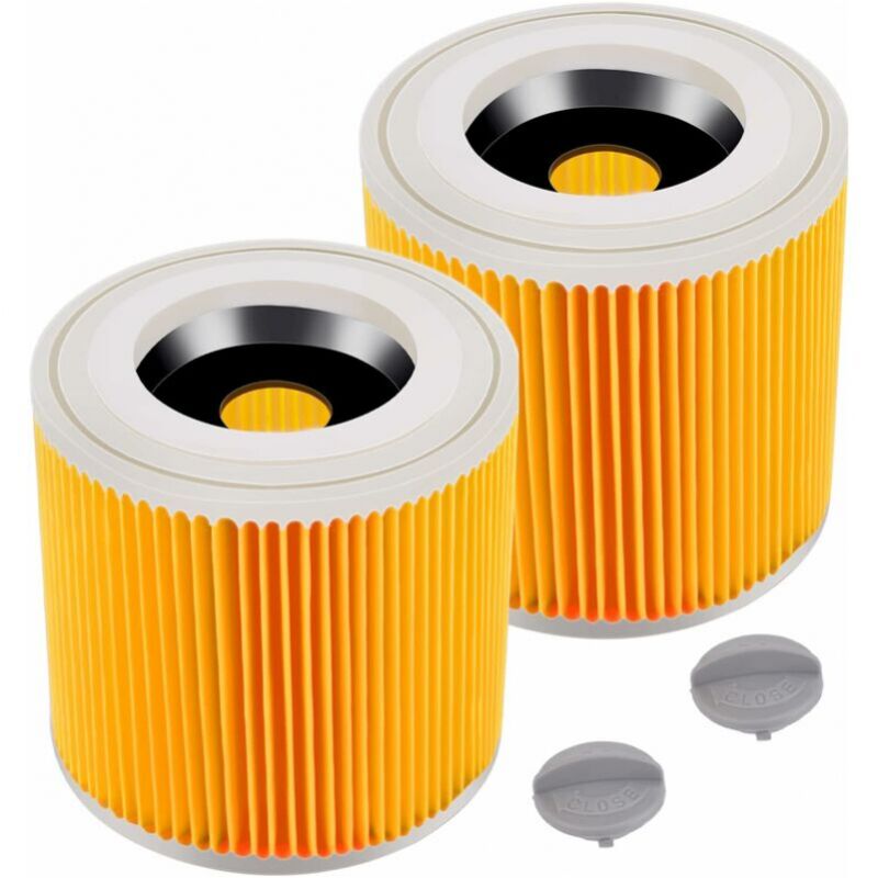 foto del prodotto cyslmuk confezione da 2 filtri a cartuccia per k rcher wd3 premium, wd2, wd3, wd3p, mv2, mv3 filtro wd3 filtro di ricambio per aspirapolvere