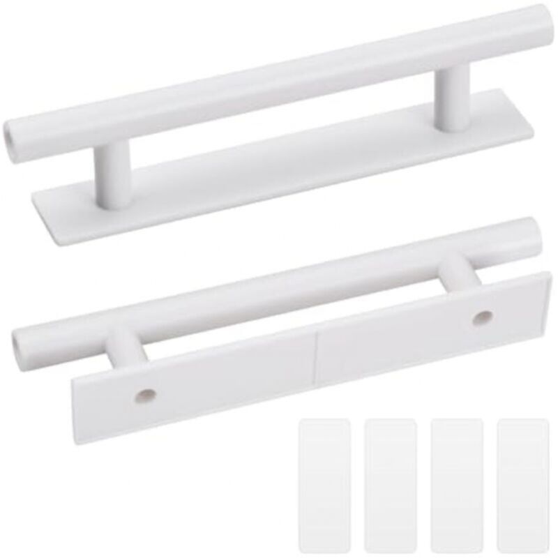 foto del prodotto cyslmuk confezione da 2 maniglie autoadesive per mobili, maniglie per porte scorrevoli da 150 mm, maniglie autoadesive per mobili, cassetti,