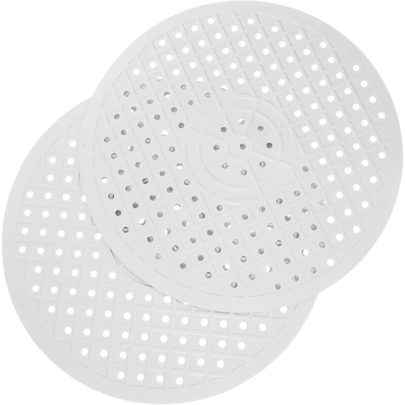 foto del prodotto cyslmuk confezione da 2 tappetini protettivi rotondi per lavello, tappetini in gomma per lavello da cucina, lavello in porcellana stile fattoria,