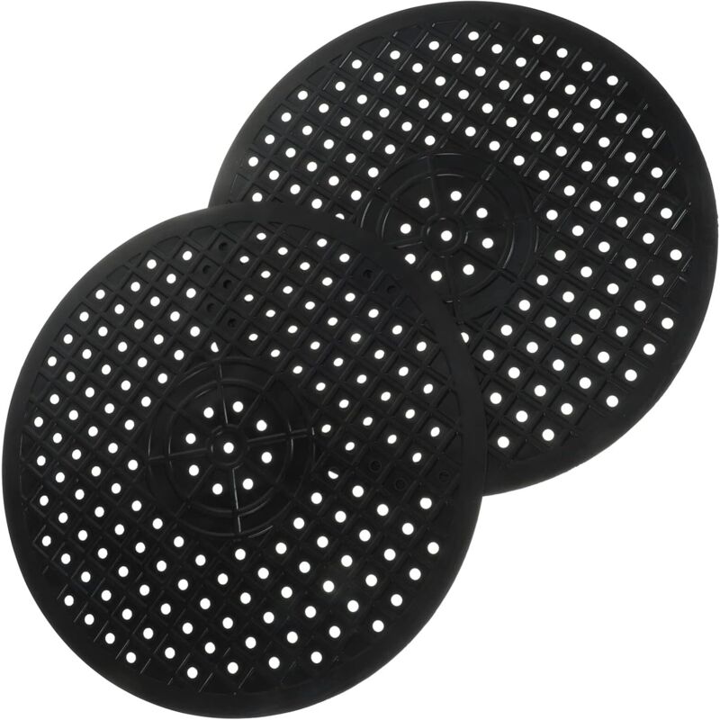foto del prodotto cyslmuk confezione da 2 tappetini protettivi rotondi per lavello, tappetini in gomma per lavello da cucina, lavello in porcellana stile fattoria,