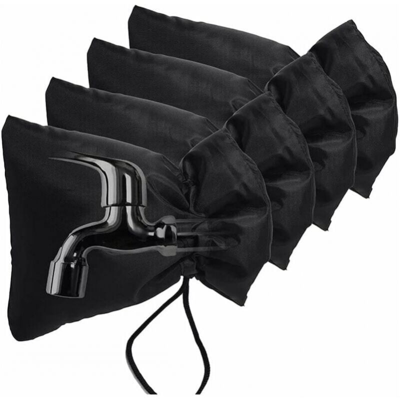 foto del prodotto cyslmuk confezione da 4 coperture per rubinetti da esterno per protezione dal gelo invernale, rubinetto da giardino, isolamento del tubo flessibile