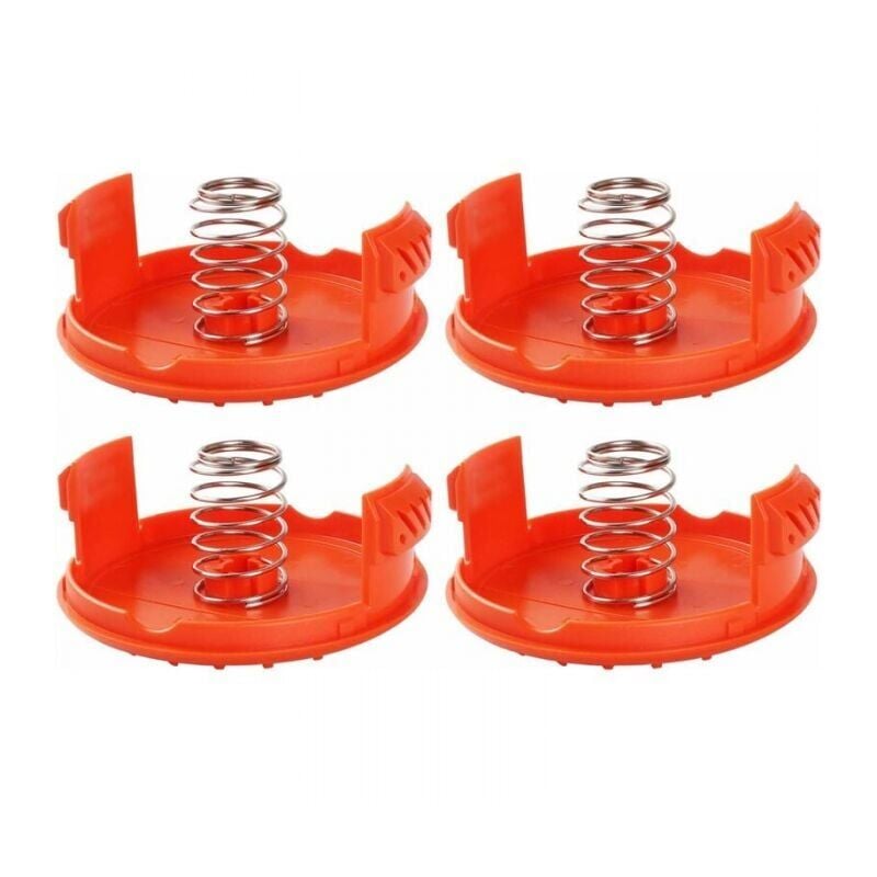 foto del prodotto cyslmuk confezione da 4 copri bobina 4 molle di ricambio compatibili con tagliabordi black decker rc 100 p ymyny